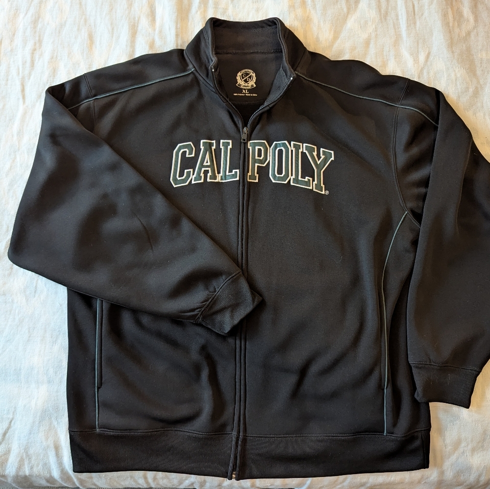 Cal Poly Black Zip-Up Jacket - Picture 1 of 3